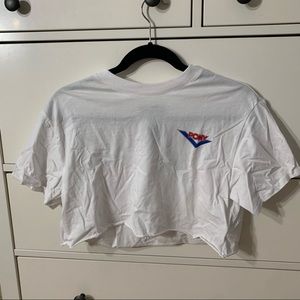 Pony cropped tank size small